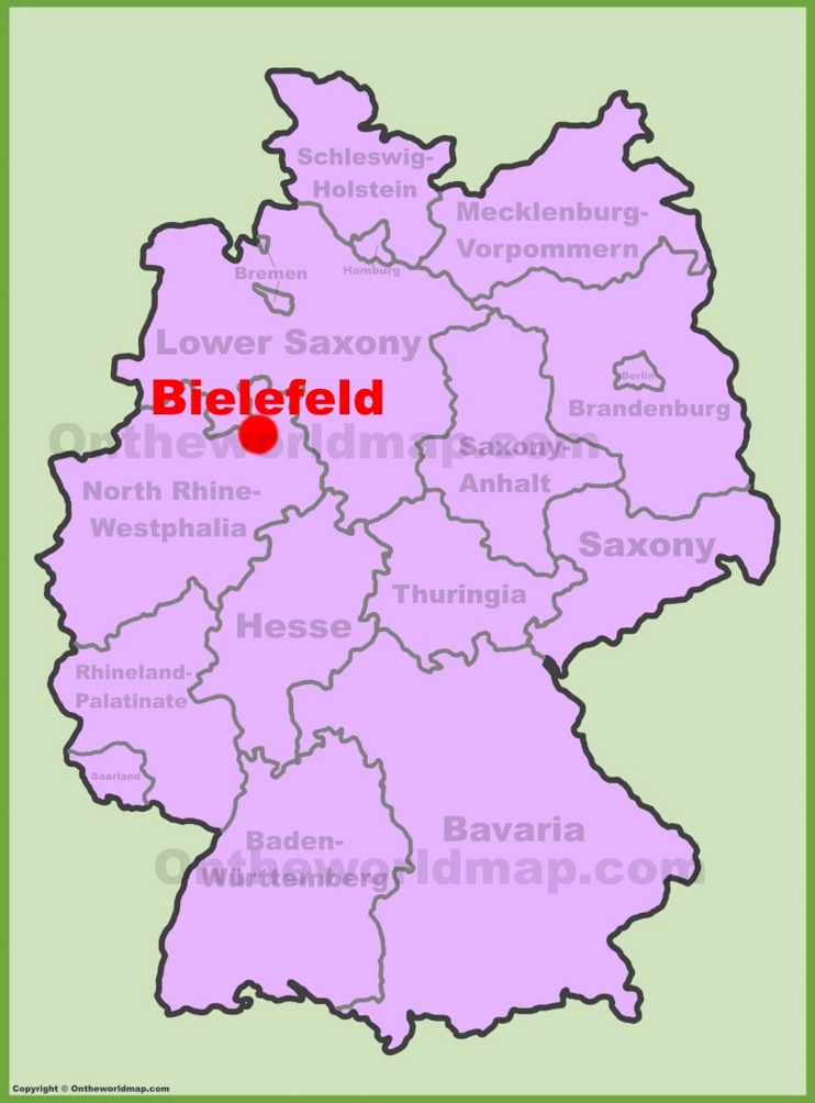 Bielefeld location on the Germany map