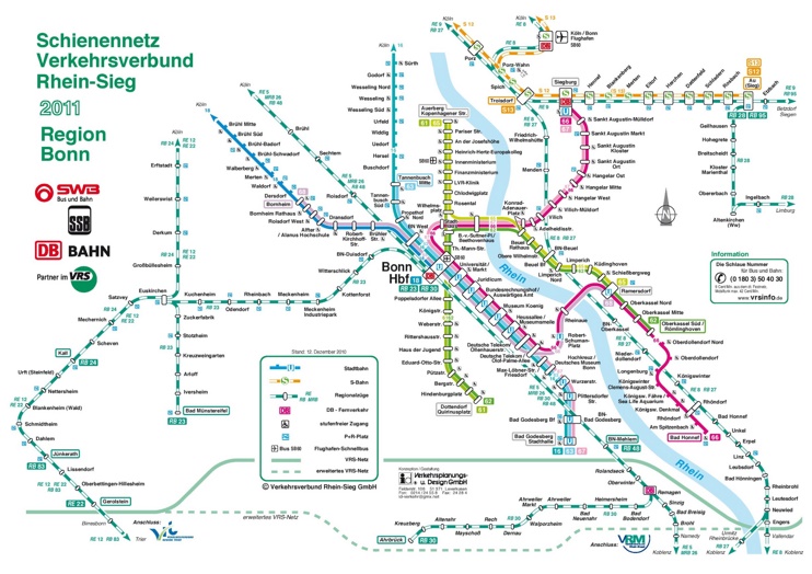 Bonn metro map