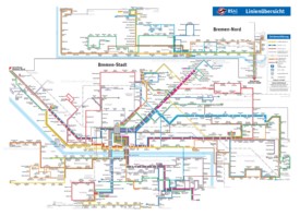Bremen transport map
