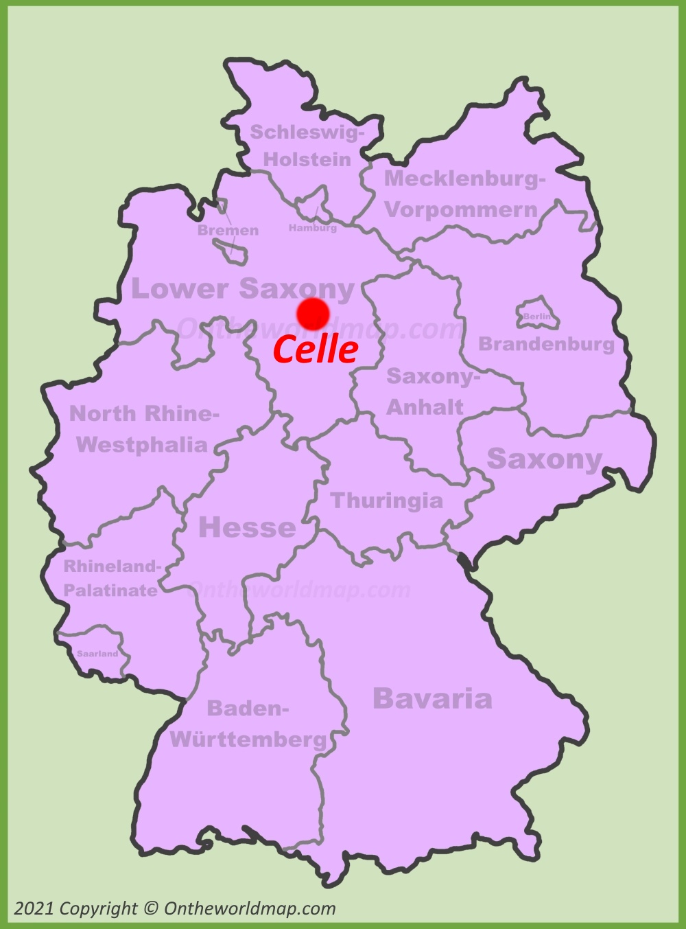 Celle Location Map