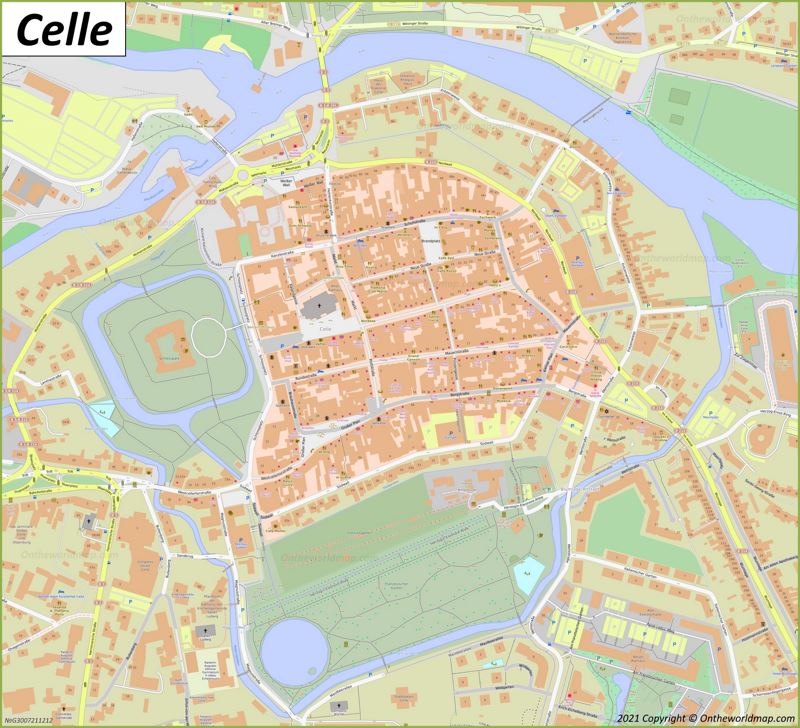 Celle Old Town Map Max 