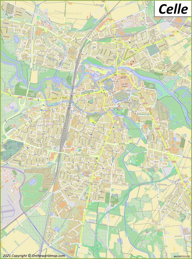 Detailed Map Of Celle Max 