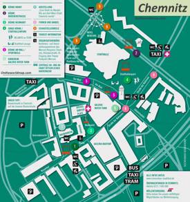 Chemnitz City Center Map