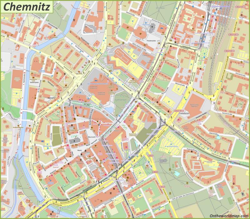 Map of Chemnitz