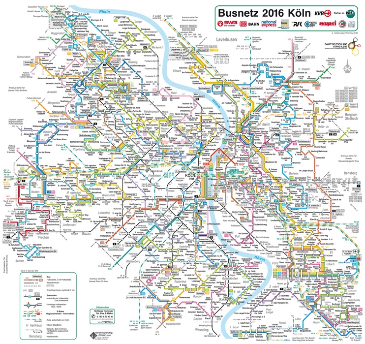 Cologne transport map