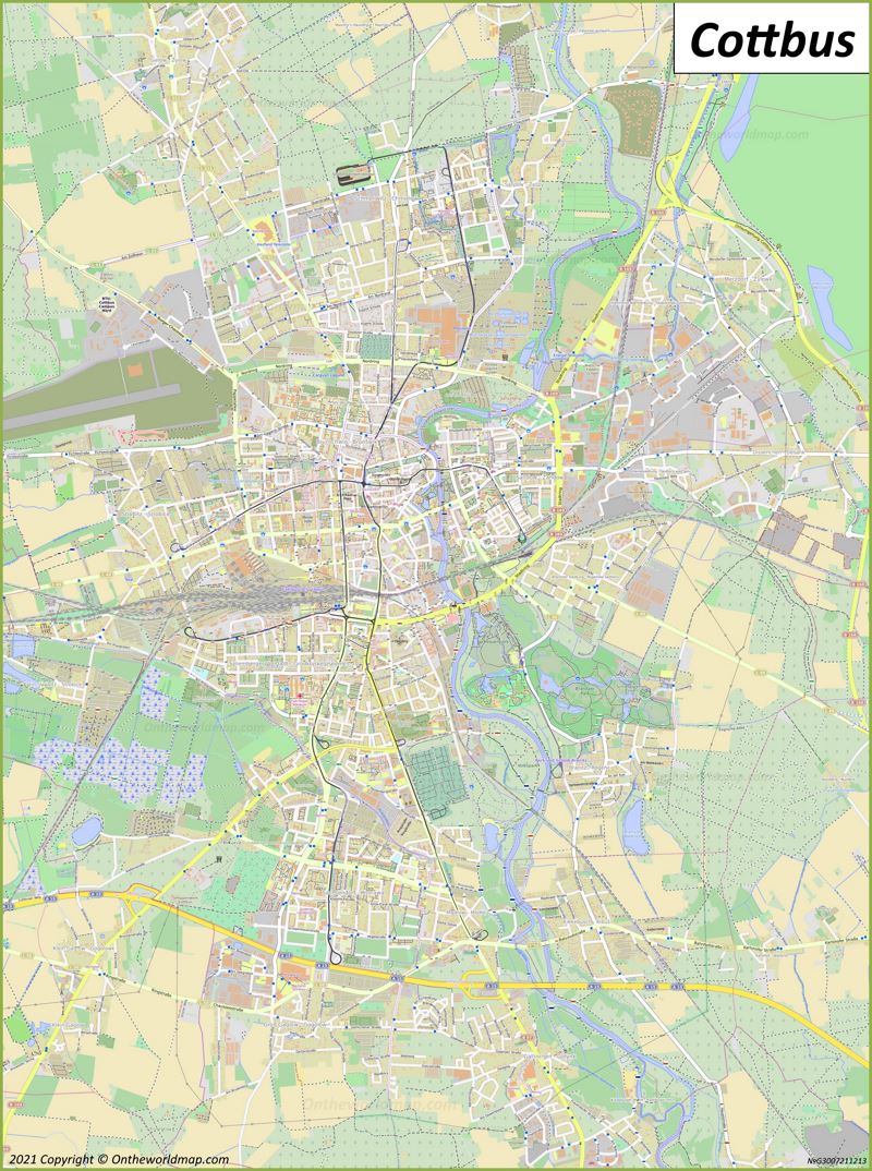 Cottbus Map | Germany | Detailed Maps of Cottbus