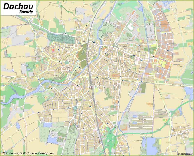 Dachau Map | Germany | Detailed Maps of Dachau