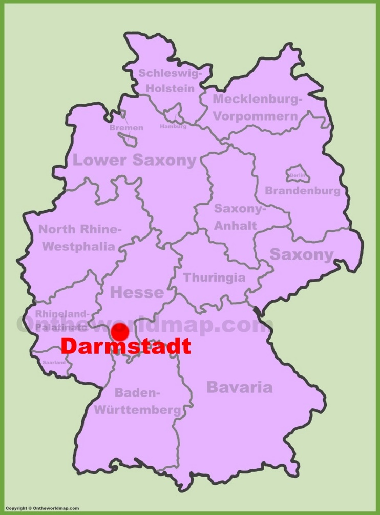 Darmstadt location on the Germany map