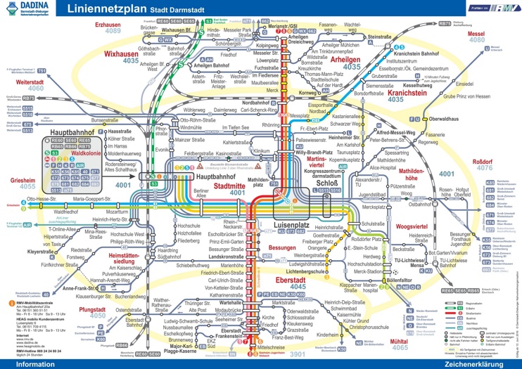 Darmstadt transport map