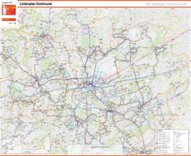 Dortmund area transport map