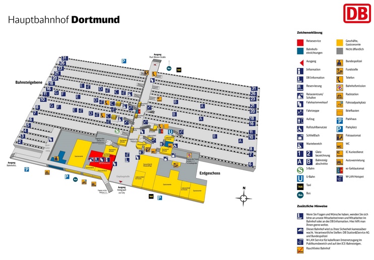 Dortmund hauptbahnhof map