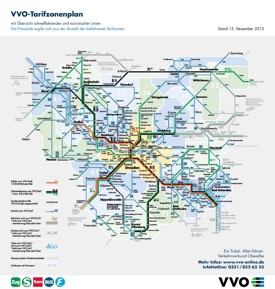 Dresden area transport map