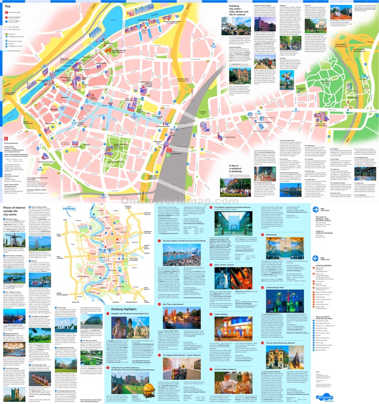 Duisburg tourist map