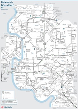 Düsseldorf bus map