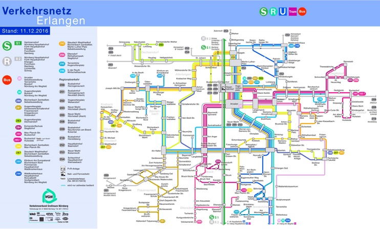 Erlangen transport map