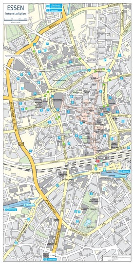 Essen city center map