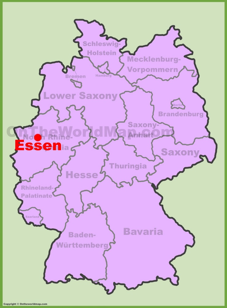 Essen location on the Germany map