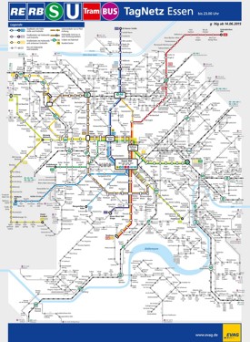 Essen transport map
