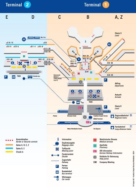 Frankfurt airport terminal map