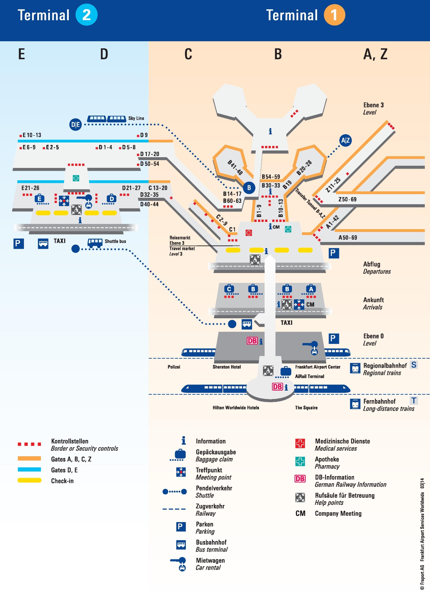 Frankfurt International Airport Terminal Map XKGJCK