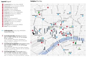 Frankfurt city center map