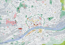 Frankfurt tourist map