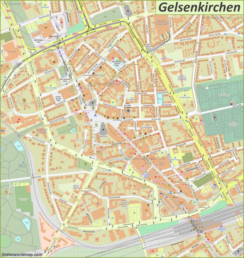 Map of Gelsenkirchen