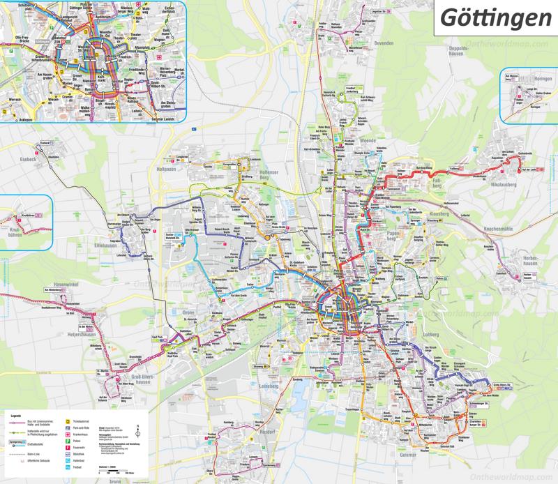 Göttingen Transport Map