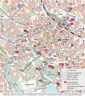 Hannover tourist map