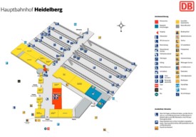 Heidelberg hauptbahnhof map