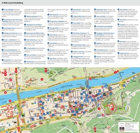 Heidelberg tourist attractions map