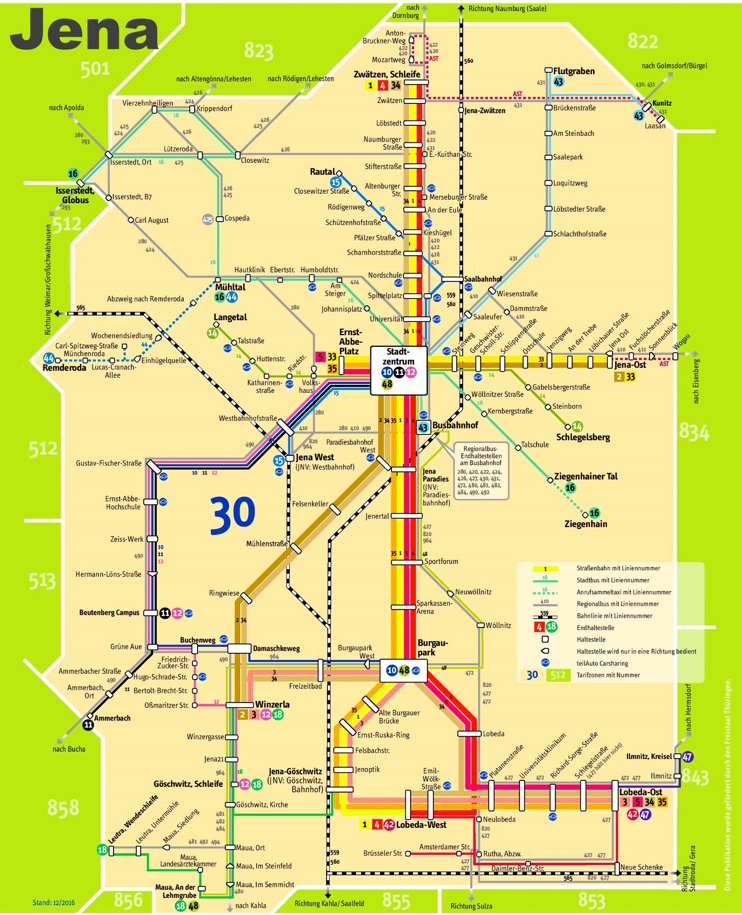 Jena transport map
