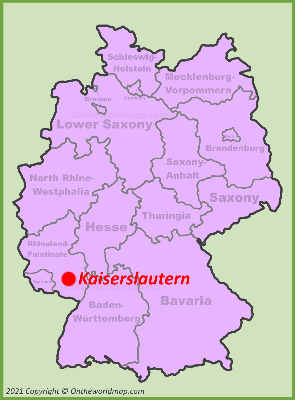 Kaiserslautern Location Map