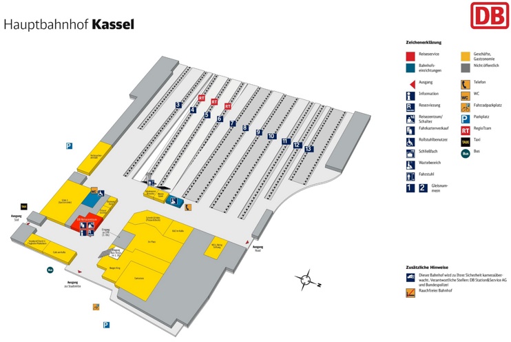 Kassel hauptbahnhof map