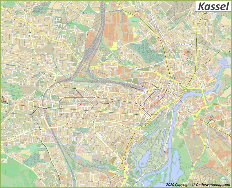 Map of Kassel