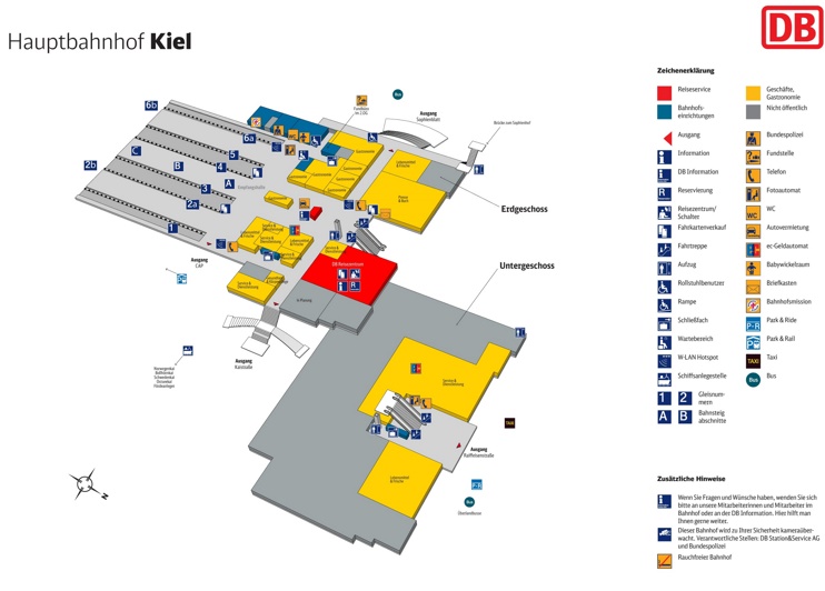 Kiel hauptbahnhof map