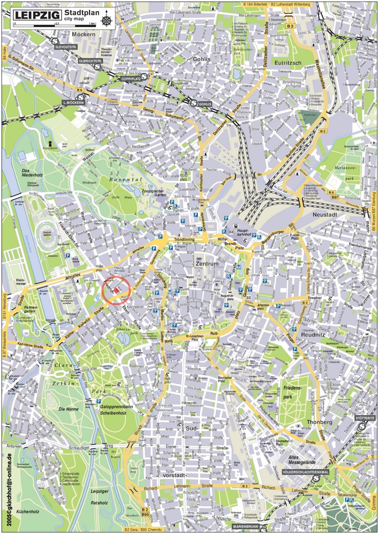 Leipzig street map