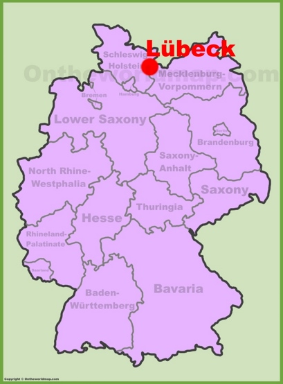 Lübeck Location Map