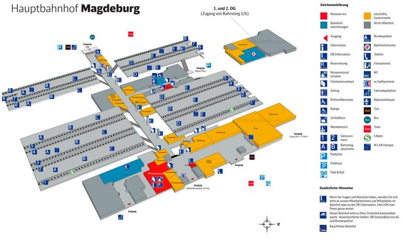 Magdeburg Hauptbahnhof Map