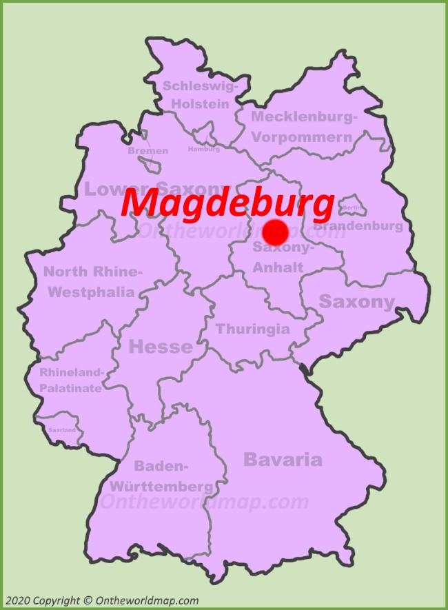 Magdeburg location on the Germany map