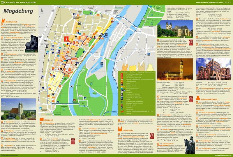 Magdeburg Tourist Map