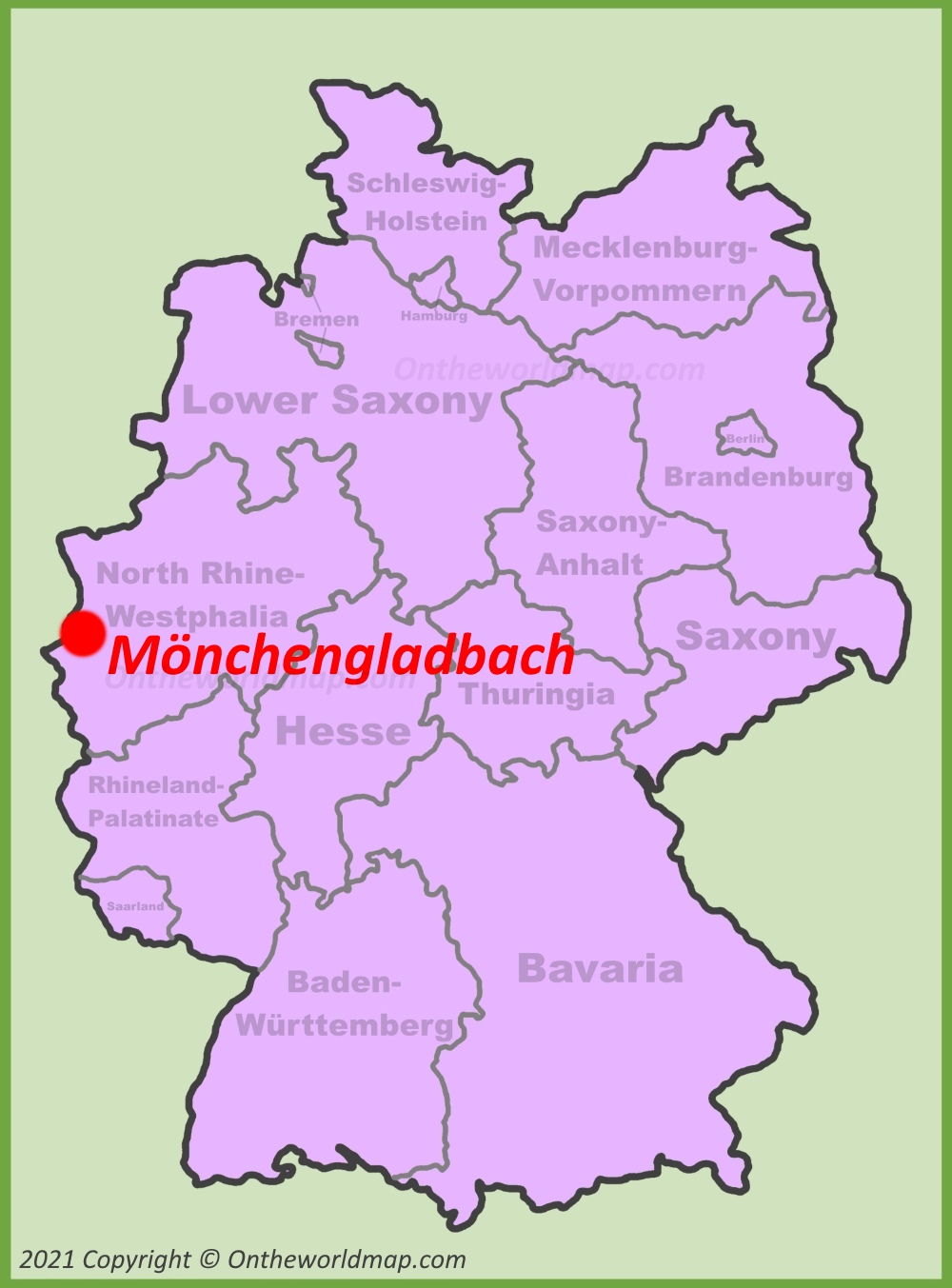Mönchengladbach Location Map