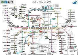 Munich park and ride map