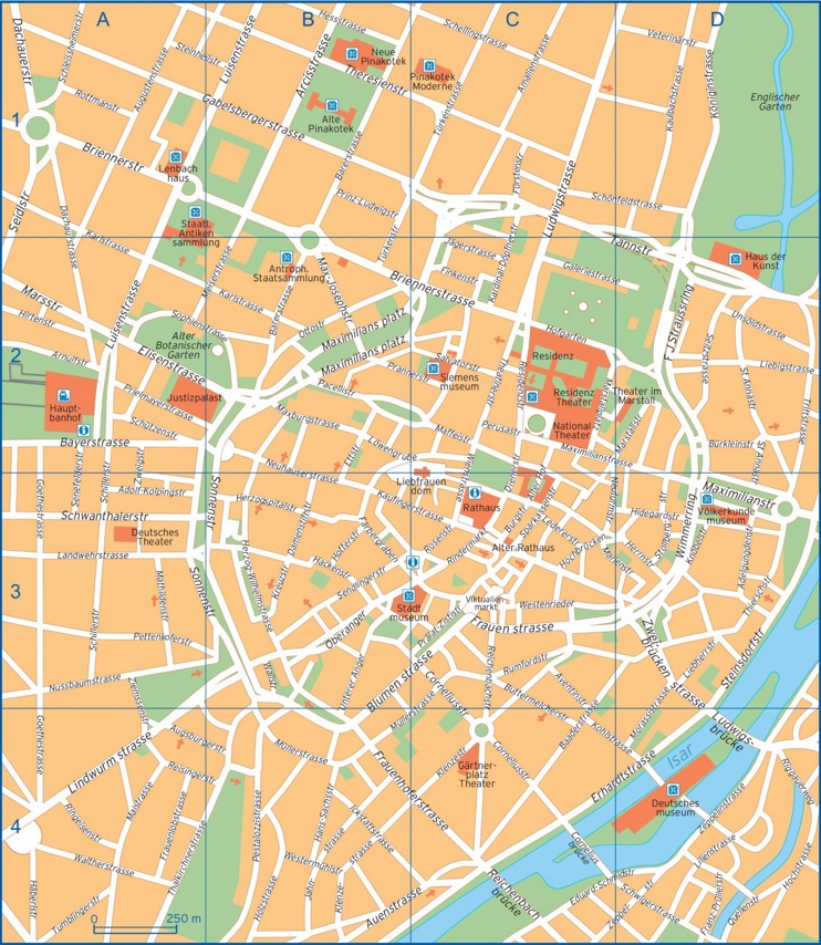 Munich Street Map Max 