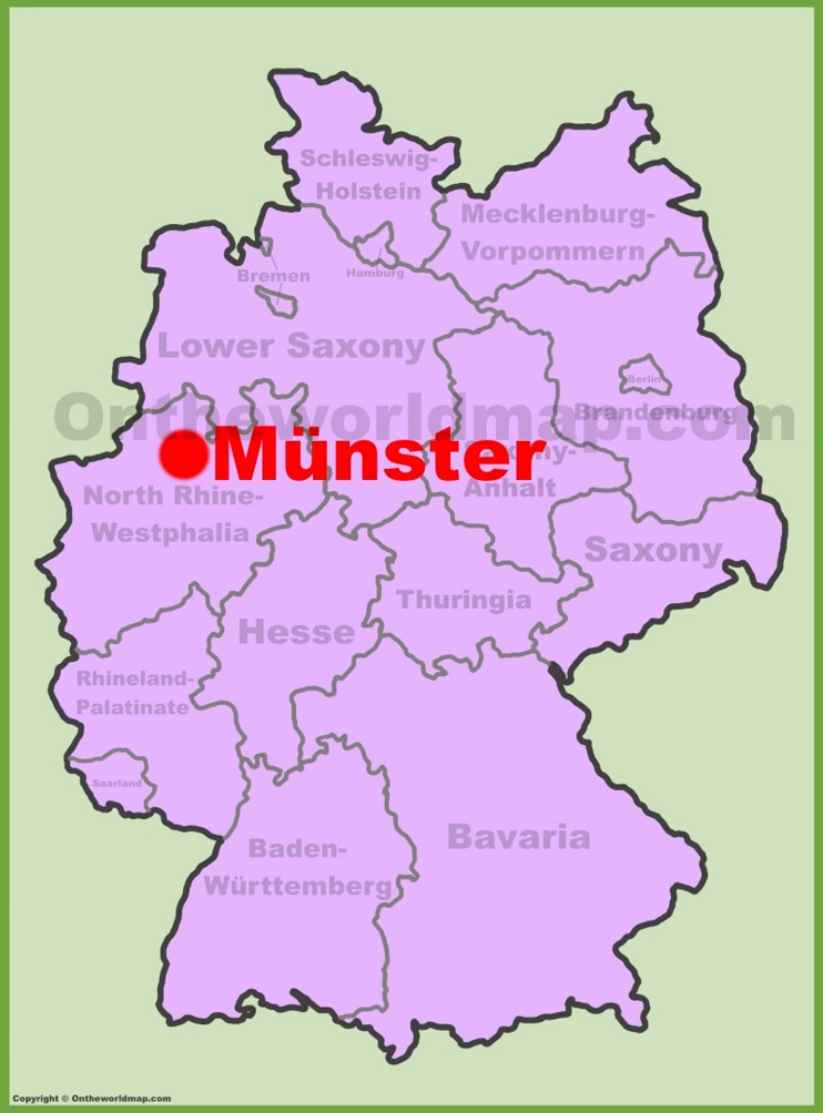 Münster location on the Germany map