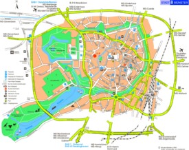 Münster tourist map