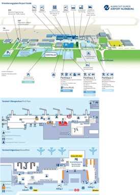 Nürnberg airport map