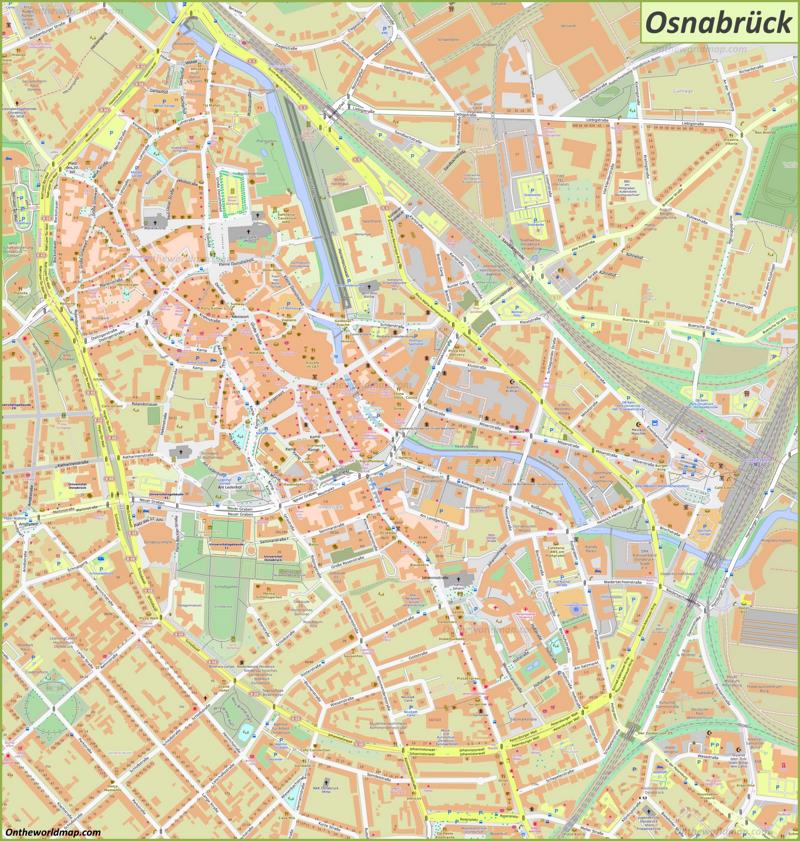 Map of Osnabrück