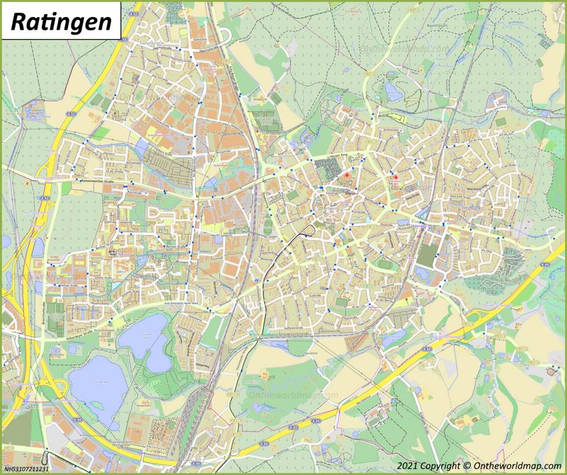 Ratingen Map | Germany | Detailed Maps of Ratingen