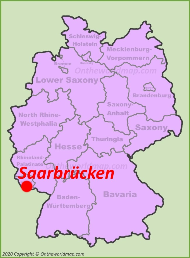 Saarbrücken location on the Germany map